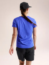 Arc'teryx Taema Crew Neck Shirt SS (Women's) - Electra Heather - Find Your Feet Australia Hobart Launceston Tasmania