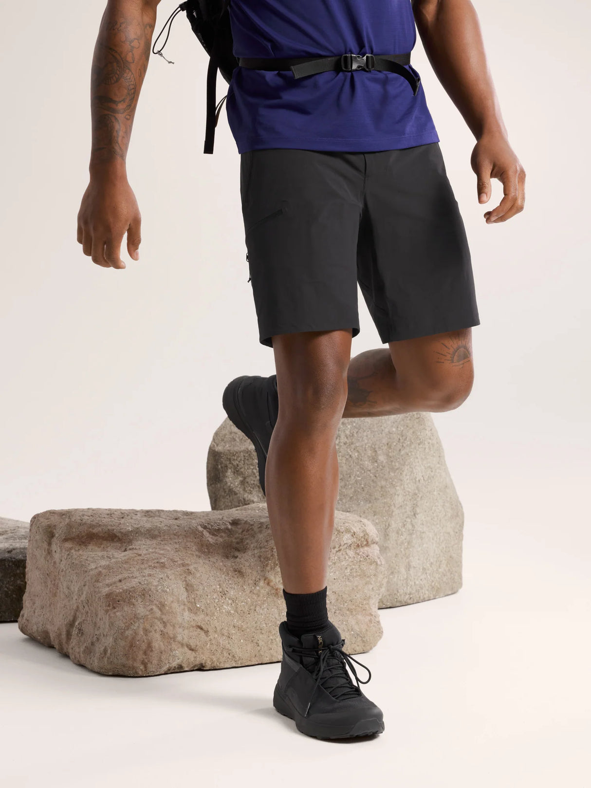 Arc'teryx Gamma SL Shorts 9" (Men's) - Black - Find Your Feet Australia Hobart Launceston Tasmania