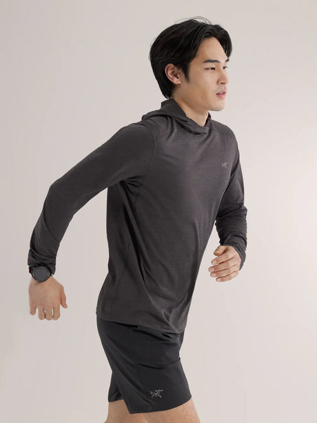 Arc'teryx Cormac Hoody (Men's) - Black Heather - Find Your Feet Australia Hobart Launceston Tasmania