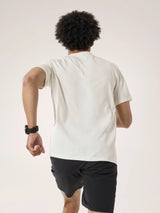 Arc'teryx Cormac Crew Neck Shirt Short Sleeve (Men's) - Arctic Silk Heather II - White
