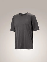 Arc'teryx Cormac Crew Neck Shirt Short Sleeve (Men's) - Black Heather - Grey