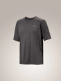 Arc'teryx Cormac Crew Neck Shirt Short Sleeve (Men's) - Black Heather - Grey