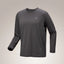 Arc'teryx Cormac Crew Neck Shirt LS (Men's) - Black Heather - Grey