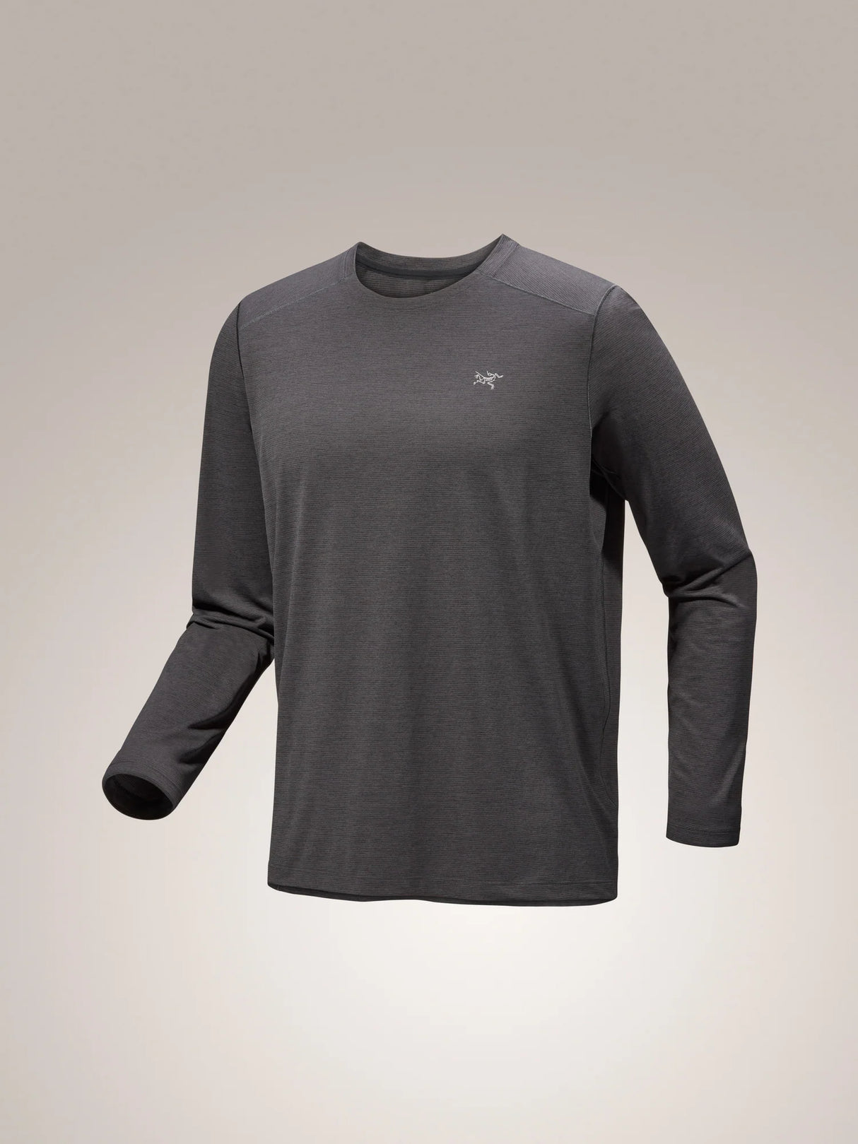 Arc'teryx Cormac Crew Neck Shirt LS (Men's) - Black Heather - Grey