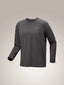 Arc'teryx Cormac Crew Neck Shirt LS (Men's) - Black Heather - Grey