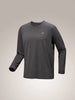 Arc'teryx Cormac Crew Neck Shirt LS (Men's) - Black Heather - Grey