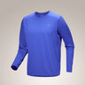 Arc'teryx Cormac Crew Neck Shirt LS (Men's) - Electra Heather - Find Your Feet Australia Hobart Launceston Tasmania