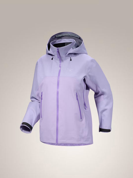Light purple jacket with a hood on a light gray background - Arc'teryx Beta AR GORE-TEX Jacket (Women's) - Mallow