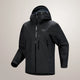 Black jacket with a hood on a light gray background - Arc'teryx Beta SV Jacket (Men's) - Black