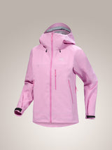 Pink jacket with a hood on a light gray background - Arc'teryx Beta SV Jacket (Women's) - Pineberry