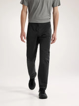 Person wearing black pants and a gray shirt on a white background - Arc'teryx Gamma Pants (Men's) - Black