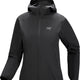Black jacket with a brand logo on a white background - Arc'teryx Gamma Lightweight Hoody (Women's) - Black