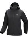 Black jacket with a brand logo on a white background - Arc'teryx Gamma Lightweight Hoody (Women's) - Black