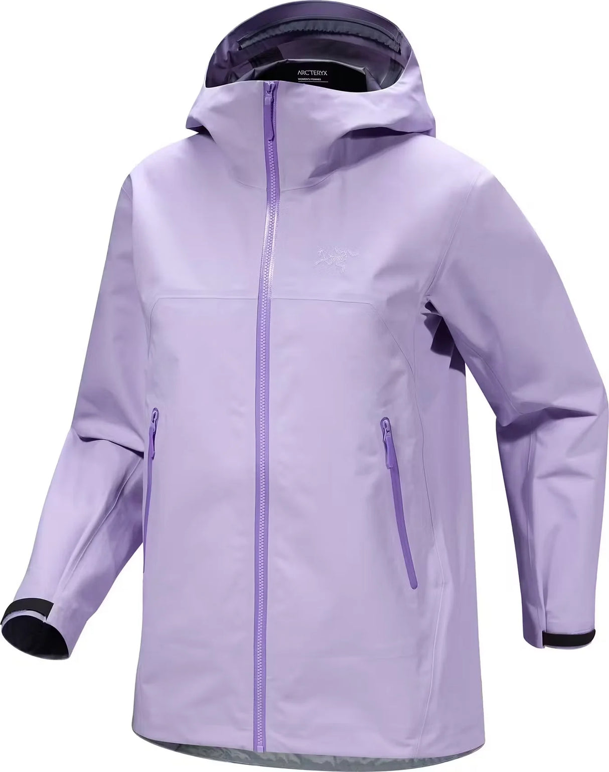 Purple jacket with black accents on a white background - Arc'teryx Beta Jacket (Women's) - Mallow