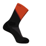 Salomon Pulse Crew Socks (Unisex) - Black/Cherry Tomato/Fired Brick - Find Your Feet Australia Hobart Launceston Tasmania
