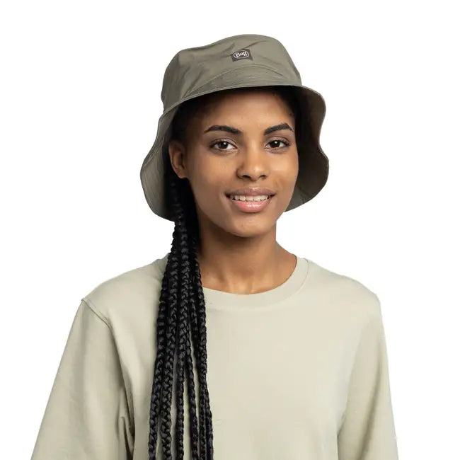 BUFF® Adventure Bucket Hat - Solid Stone Tundra Khaki - Find Your Feet Australia Hobart Launceston Tasmania