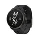 Black smartwatch with digital display on a white background - Suunto Race S Stainless Steel GPS Sports Watch - All Black