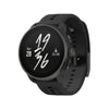 Black smartwatch with digital display on a white background - Suunto Race S Stainless Steel GPS Sports Watch - All Black