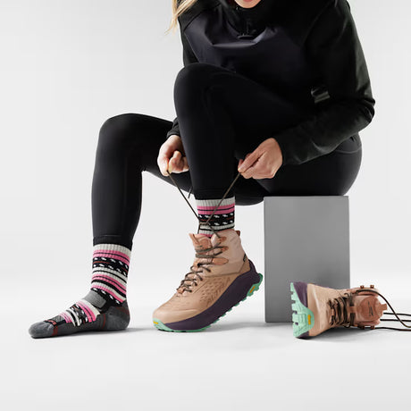 Smartwool Hike Margarita Light Cushion Crew Socks (Women's) - Black - Find Your Feet Australia Hobart Launceston Tasmania