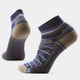Pair of patterned socks on a white background - Smartwool Hike Pattern Light Cushion Ankle Socks (Unisex) - Nightfall Blue
