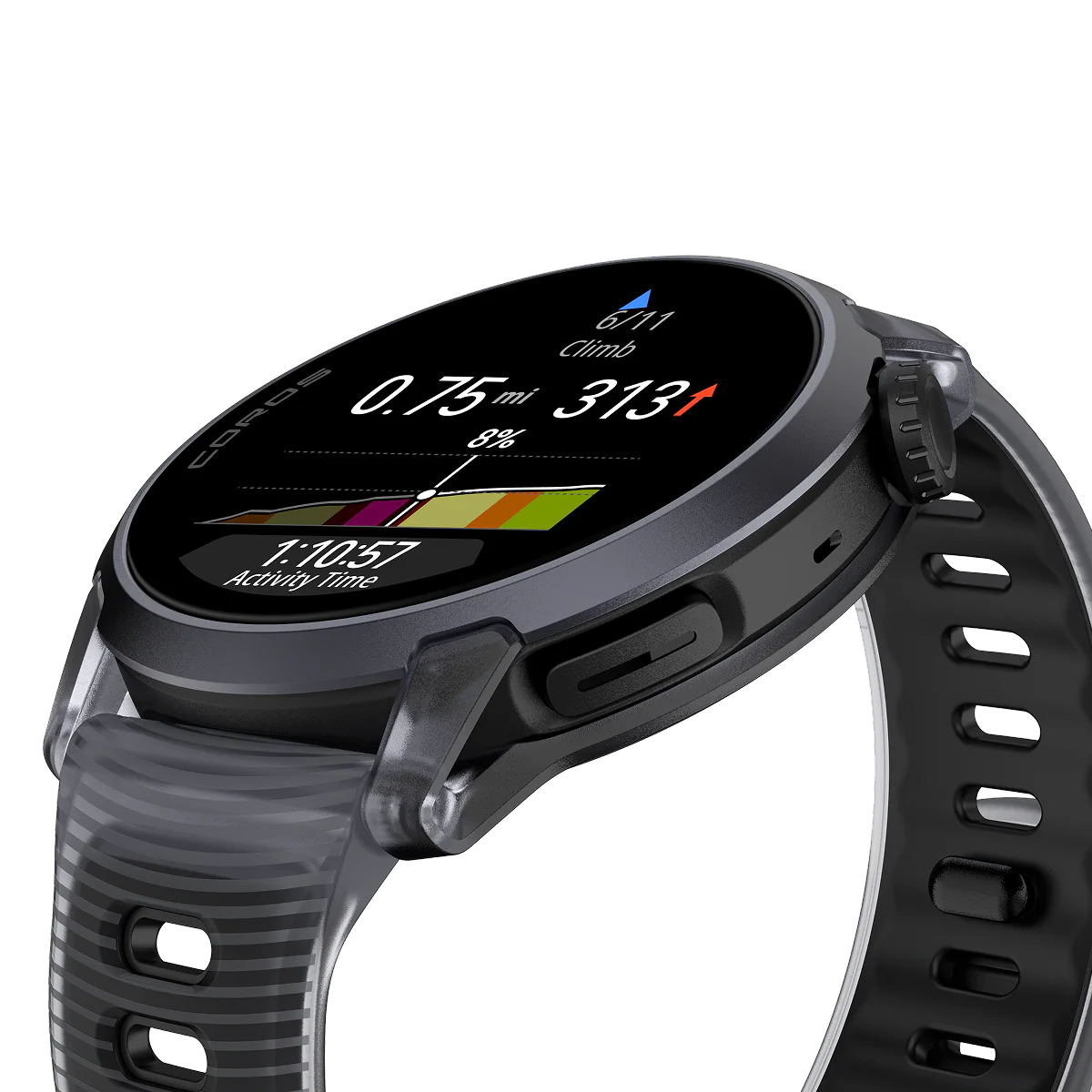 COROS Pace 4 Aluminium GPS Sports Watch - Black Crystal