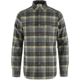 Fjällräven Singi Heavy Flannel Shirt (Men's) - Super Grey/Stone Blue