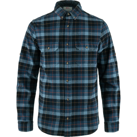 Fjällräven Singi Heavy Flannel Shirt (Men's) - Dark Navy/Indigo Blue