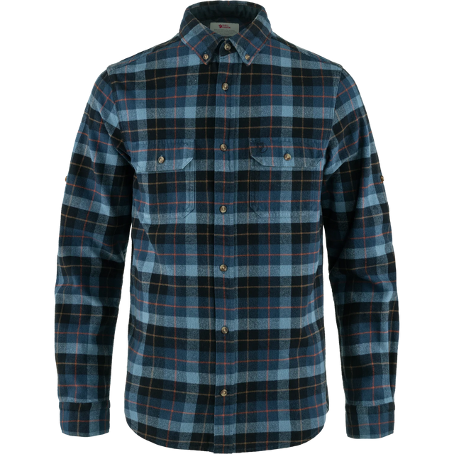 Fjällräven Singi Heavy Flannel Shirt (Men's) - Dark Navy/Indigo Blue