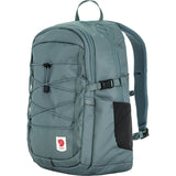 Teal backpack with a visible brand logo on a white background - Fjällräven Skule 20 Backpack - Nimbus Blue