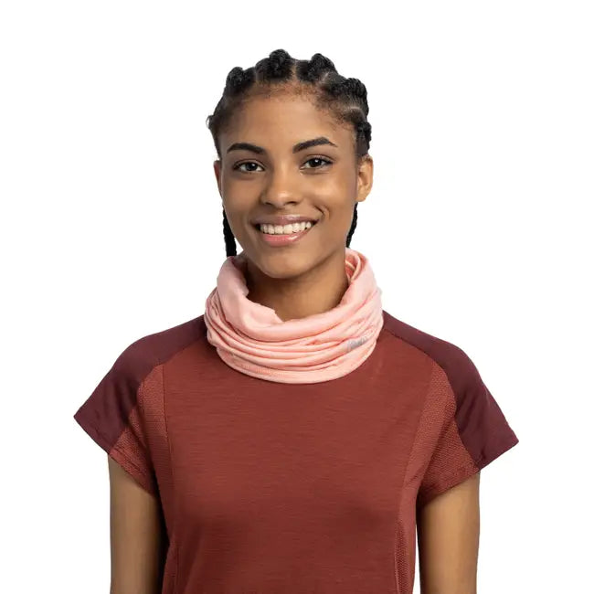 BUFF® Multifunctional Neckwear - Merino Lightweight - Solid Coral - Find Your Feet Australia Hobart Launceston Tasmania