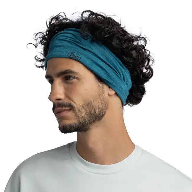 BUFF® Multifunctional Neckwear - Merino Lightweight - Solid Teal - Find Your Feet Australia Hobart Launceston Tasmania