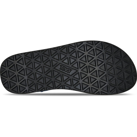 Black sandal sole with geometric pattern on a white background - Teva Original Universal Sandals (Men's) - Diamond Olive