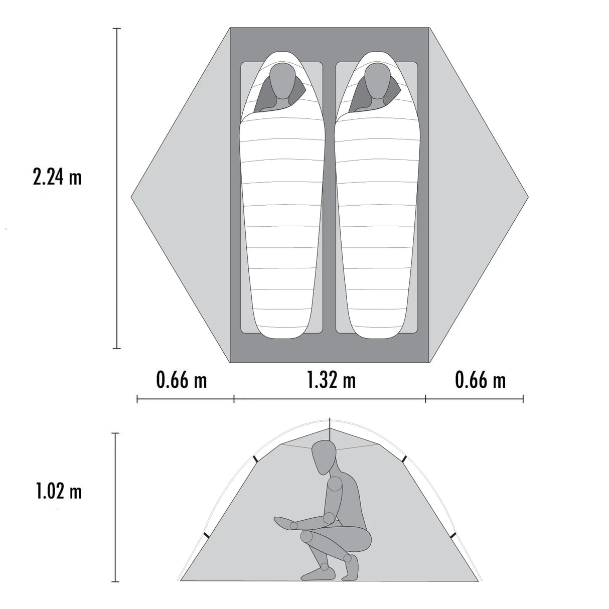 MSR Hubba Hubba LT 2P - Sandstone - Find Your Feet Australia Hobart Launceston Tasmania
