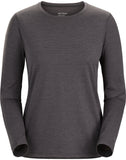 Arcteryx Taema Crew Neck Shirt LS (Women's)- Black Heather - Find Your Feet Australia Hobart Launceston Tasmania