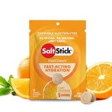 SaltStick FastChews packaging with orange slices on a white background - SaltStick FastChews - Tart Orange Single