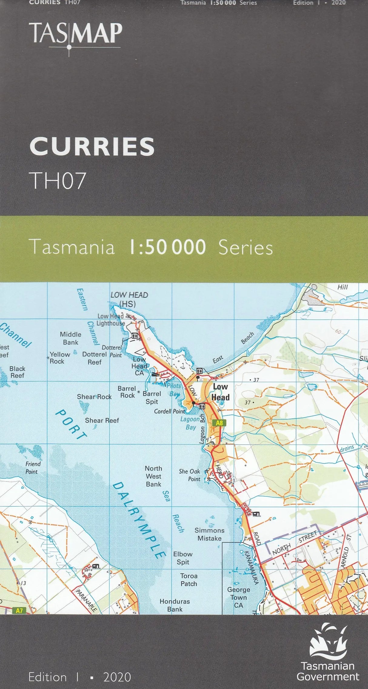Tasmap 1:50000 Topographic/Cadastral Maps TasMap