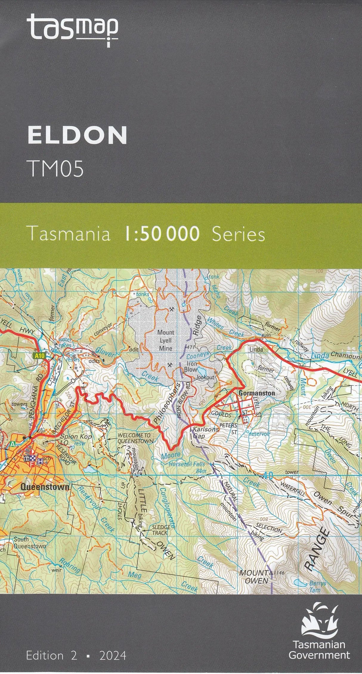 Tasmap 1:50000 Topographic/Cadastral Maps TasMap