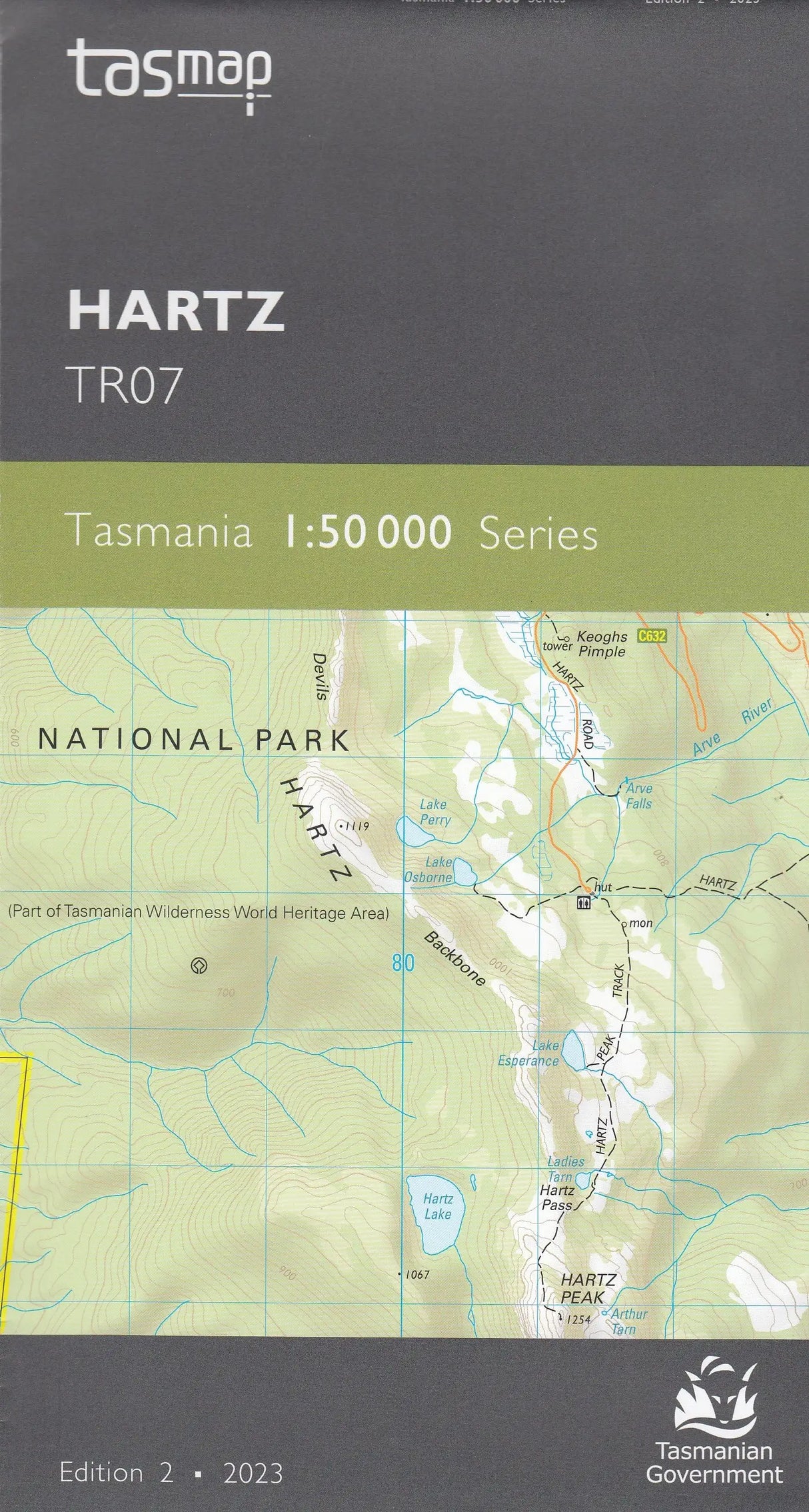 Tasmap 1:50000 Topographic/Cadastral Maps TasMap