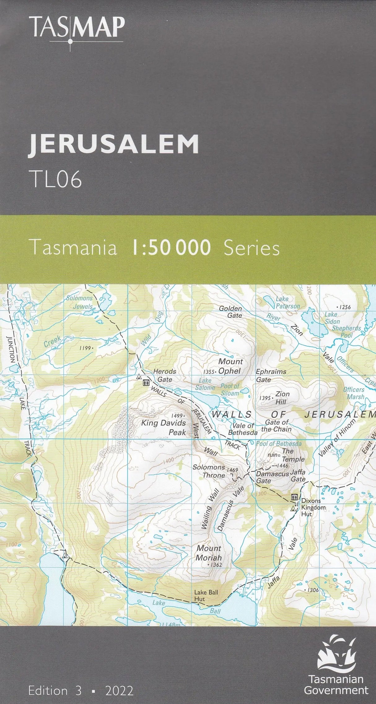 Tasmap 1:50000 Topographic/Cadastral Maps TasMap
