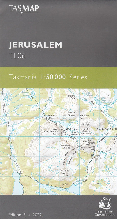Tasmap 1:50000 Topographic/Cadastral Maps TasMap