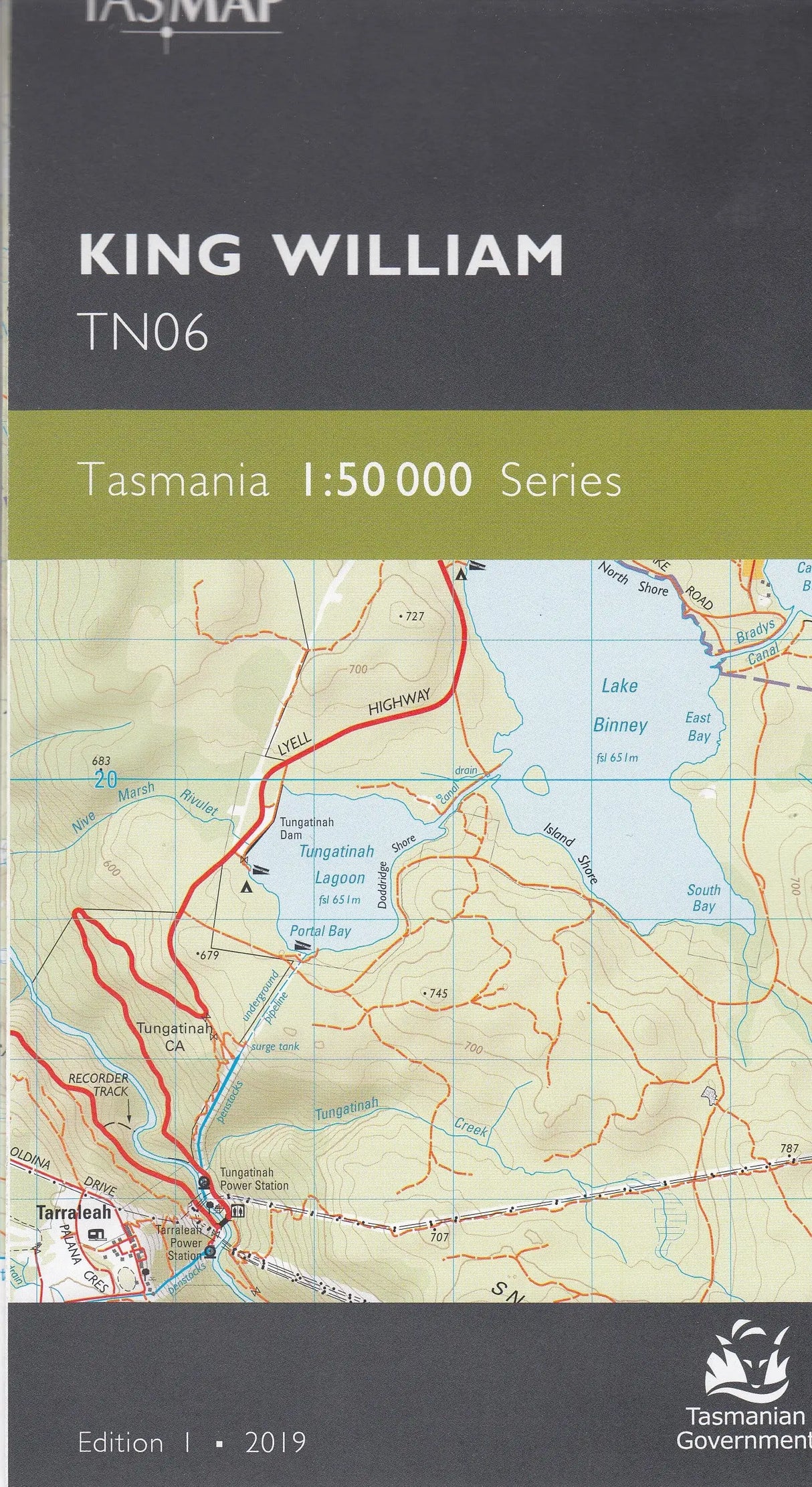 Tasmap 1:50000 Topographic/Cadastral Maps TasMap