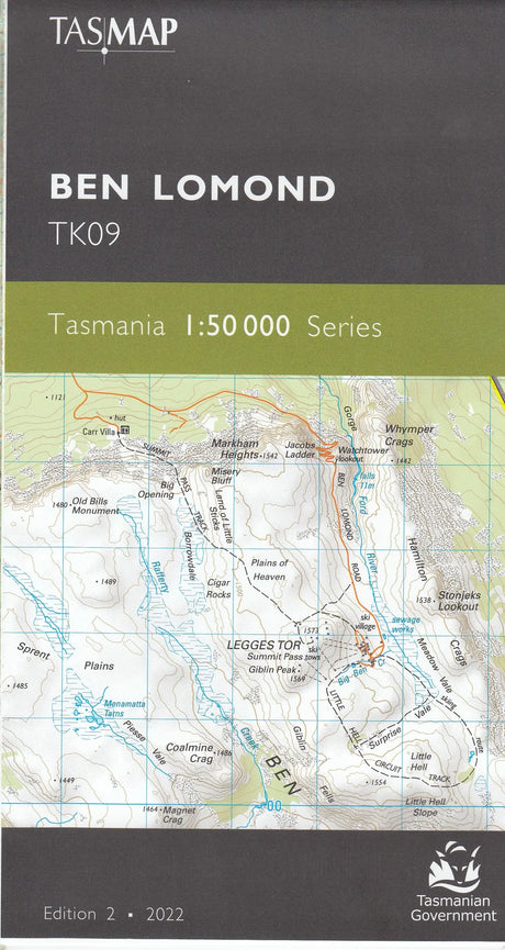 Tasmap 1:50000 Topographic/Cadastral Maps TasMap