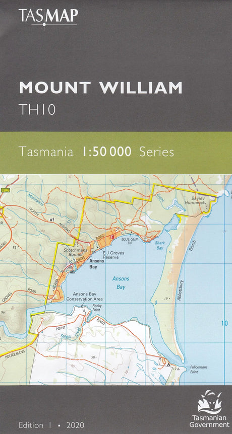 Tasmap 1:50000 Topographic/Cadastral Maps TasMap