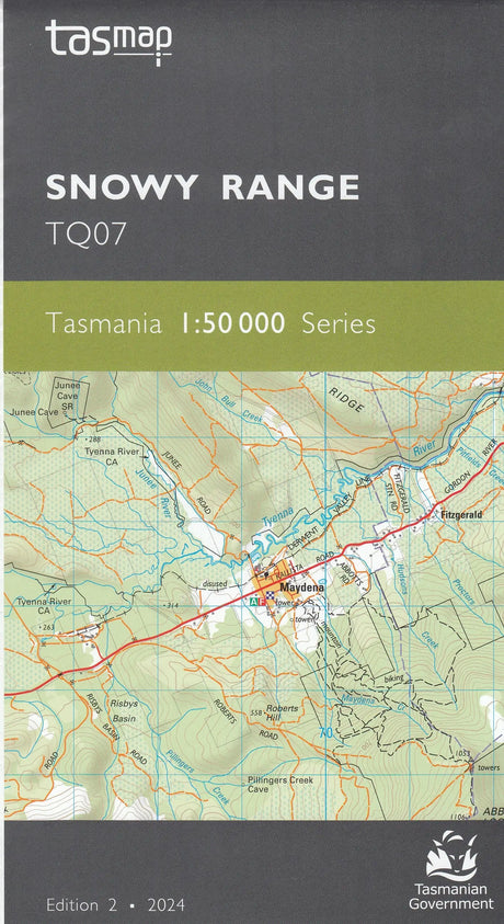 Tasmap 1:50000 Topographic/Cadastral Maps TasMap