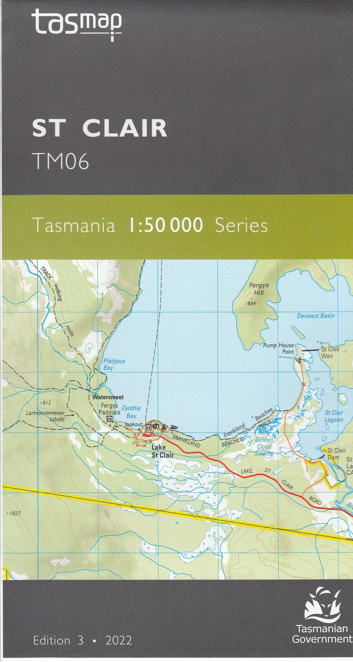 Tasmap 1:50000 Topographic/Cadastral Maps TasMap