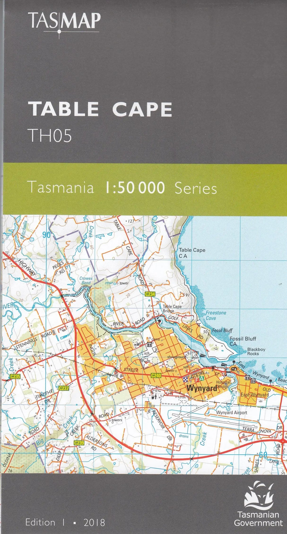 Tasmap 1:50000 Topographic/Cadastral Maps TasMap