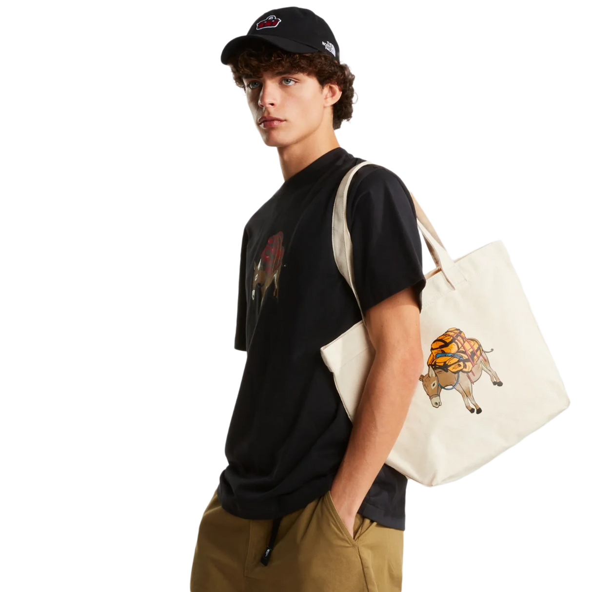The North Face Cotton Tote - Summit Gold/Donkey Taxi Graphic