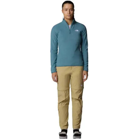 The North Face Glacier Quarter Zip Fleece (Women's) - Stormy Blue