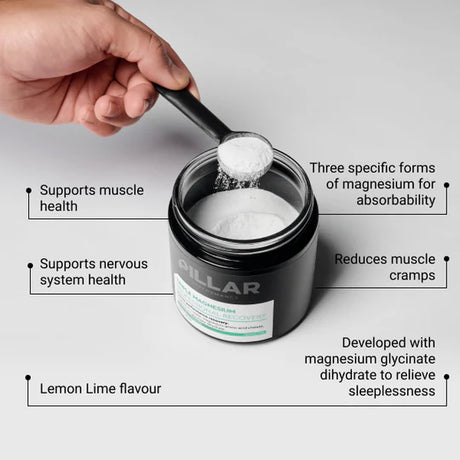 Pillar Performance Triple Magnesium Powder - Lemon Lime - Find Your Feet Australia Hobart Launceston Tasmania