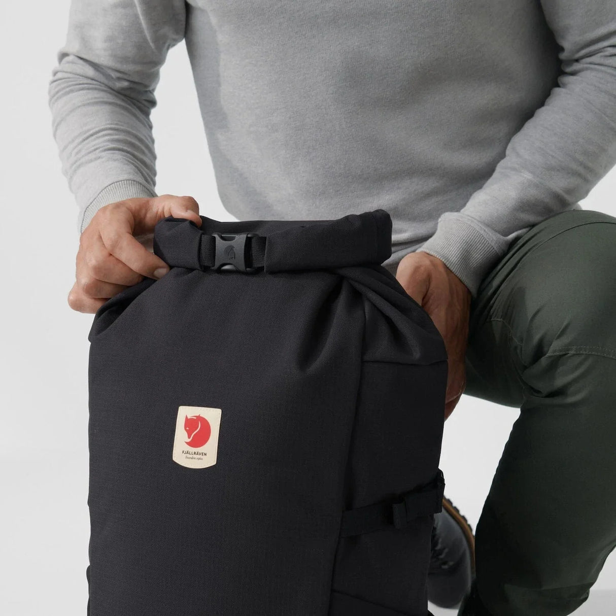 Fjällräven Ulvö Rolltop 30 - Black - Find Your Feet Australia Hobart Launceston Tasmania